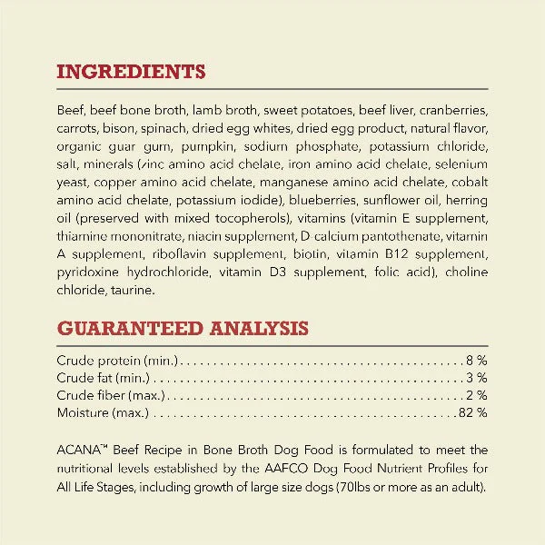 ACANA Premium Chunks Beef Recipe Canned Dog Food - Image 5