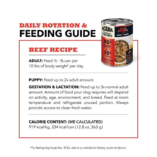 ACANA Premium Chunks Beef Recipe Canned Dog Food - Image 6