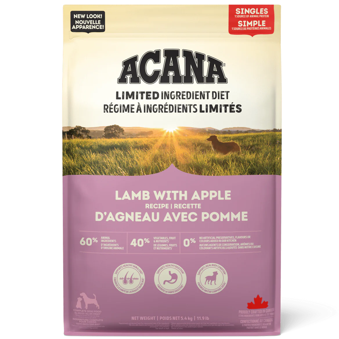 ACANA Singles Lamb with Apple Recipe Dry Dog Food - Image 6