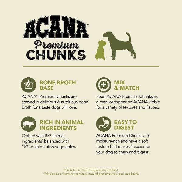 ACANA Premium Chunks Pork Recipe Canned Dog Food - Image 3