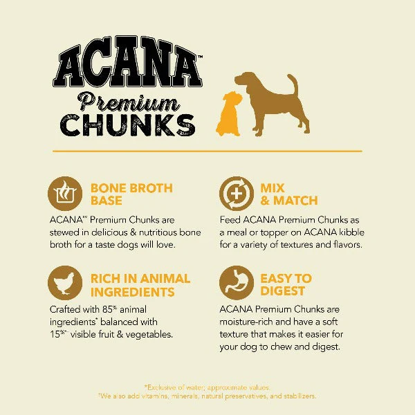 ACANA Premium Chunks Poultry Recipe Canned Dog Food - Image 3