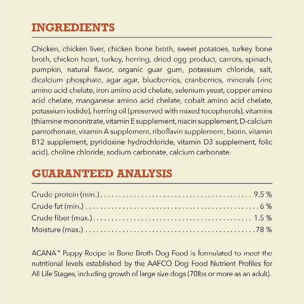 ACANA Premium Pâté Puppy Recipe Canned Dog Food - Image 5