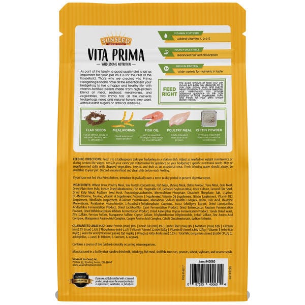 Sunseed Vita Prima Hedgehog Food - Image 3