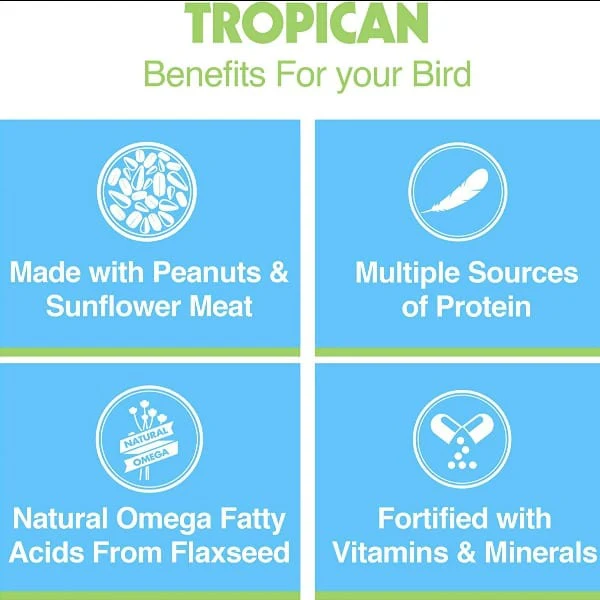 Tropican Lifetime Formula 4mm Granules for Parrots - Image 3
