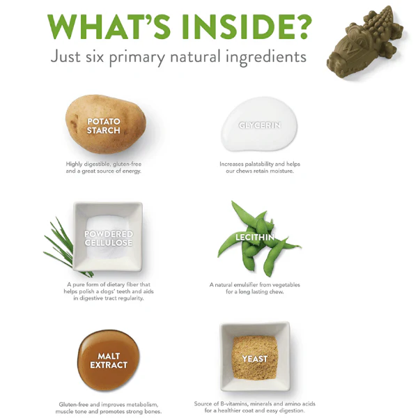 Whimzees Alligator Natural Dental Chew - Image 3