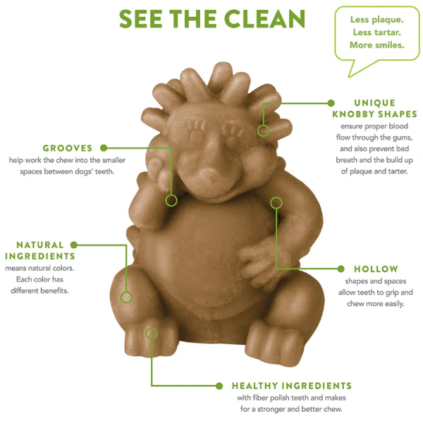 Whimzees Hedgehog Natural Dental Chew - Image 3